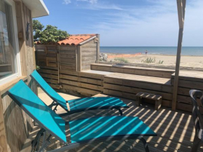 Gruissan, T3 climatisé sur plage, terrasse, 4 pers - FR-1-796-68